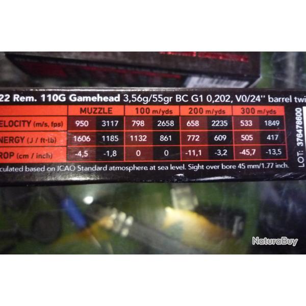 BALLES SAKO 222  par 40 cart