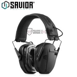 Casque SAVIOR Antibruit Electroniques Noir