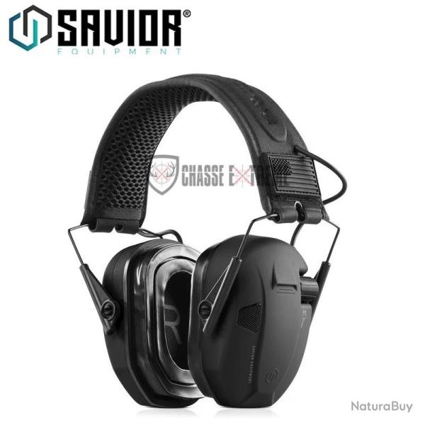 Casque SAVIOR Antibruit Electroniques Noir