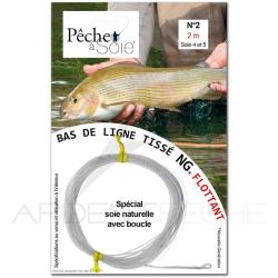 Bas de ligne tiss&eacute; NG &agrave; boucle Peche &agrave; Soie (2 m) N&deg;1