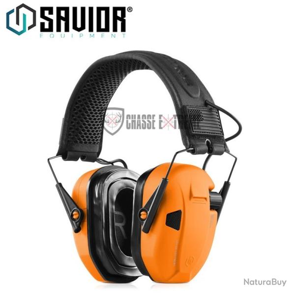 Casque SAVIOR Antibruit Electroniques Orange