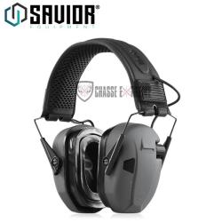 Casque SAVIOR Antibruit Electroniques Gris
