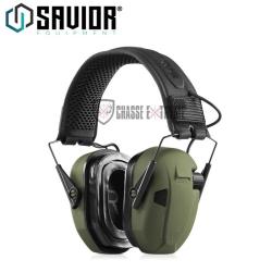 Casque SAVIOR Antibruit Electroniques OD Green