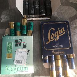 3 boites de 10 cartouches legia,maryarm,star  plomb de 4,6,7,   40g,mini magnum  bourre jupe