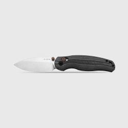 Couteau Kizer Phoca CD Lame Acier 14C28N Manche Micarta Noir Clutch Lock KIV3781CDA1