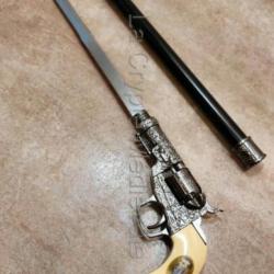 Canne &Eacute;p&eacute;e Pistolet JESSE JAMES/Colt Cow-Boy