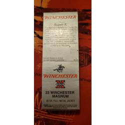 1 BO&Iuml;TE DE 250 CARTOUCHES 22 WINCHESTER MAGNUM