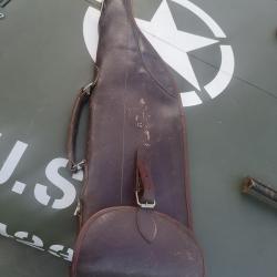 &eacute;tui cuir fusil et cartouchi&egrave;re