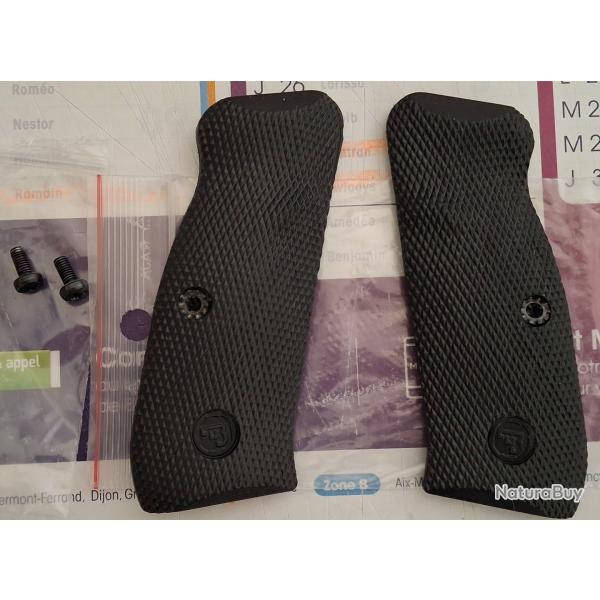 Plaquettes noires CZ 75 SP01 SHADOW