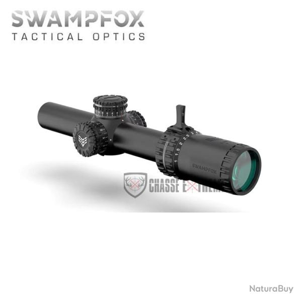 Lunette LPVO SWAMPFOX Arrowhead 1-6x24 SFP Rouge MIL 30mm