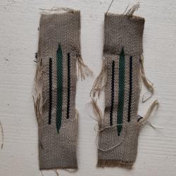 PAIRE DE PATTES DE COL LISER&Eacute; NOIR TYPE BEVO