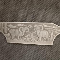 PLAQUETTE GAUCHE - BLASER R8 GRAVURE MOUFLON