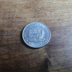 monnaie r&eacute;publica venezuela 1 bolivard  1967