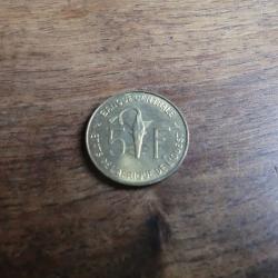 monnaie afrique de l ouest  5 F 1969