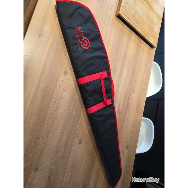 Housse fourreau MTS "My Tactical Solutions" Noire/Rouge pour carabine avec lunette (130cm) - NEUF
