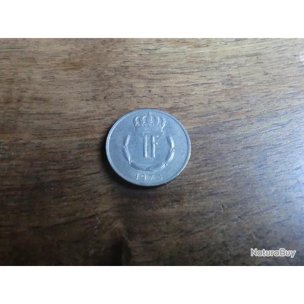 monnaie jean grand duc luxembourg   1 F 1973