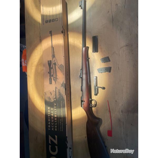 Carabine 22LR. CZ 457 Training Filet� + 2 chargeur / 1 mod�rateur de son