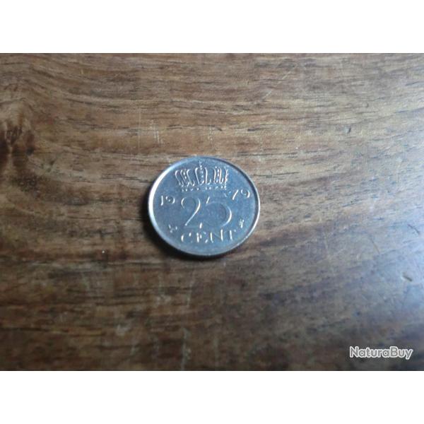 monnaie nederland 25 ct  1979