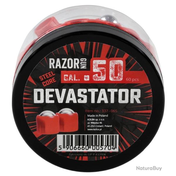 Boite de 60 Billes acier DEVASTATOR Rouge cal.50
