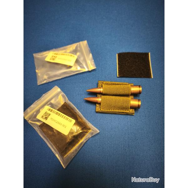 2 PORTE CARTOUCHES CAL 308win / 30-06 Velcro