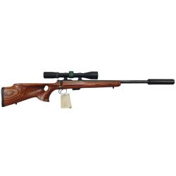 FOIRE OCCASION - ENSEMBLE TIR CZ 455 VARMINT TH 17HMR + LUNETTE NIKKO STIRLING + MODERATEUR