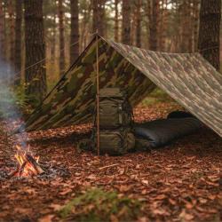 B&acirc;che Bivouac Ultra-Light 2x3 m Imperm&eacute;able Camo CE
