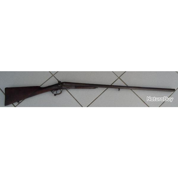 Fusil a percussion centre canon 76 cm chambre 65 cm