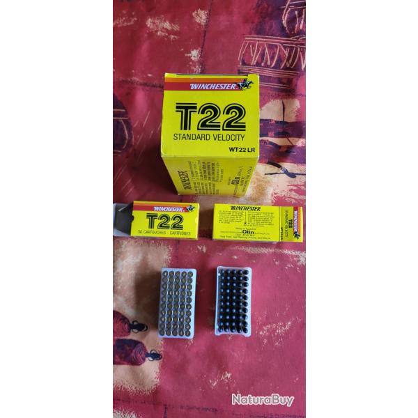 Bo�te de 500 cartouches 22 LR WINCHESTER T 22