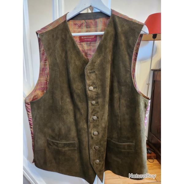 GILET  APRES CHASSE SCHNEIDER  DE SALZBOURG EN DAIM
