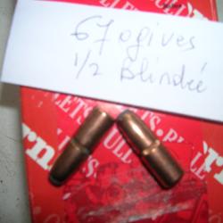 Ogives Hornady calibre 308 en 170 grs 1/2 blind&eacute;e