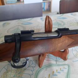 Carabine Sabatti classic 90 &agrave; verrou calibre6.5x55 SE tr&egrave;s peu utilis&eacute;, crosse noyer s&eacute;lectionn&eacute;
