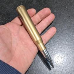 STYLO CARTOUCHE 14CM DE LONG ET 2 CM DE DIAMETRE AVEC BILLE RETRACTABLE