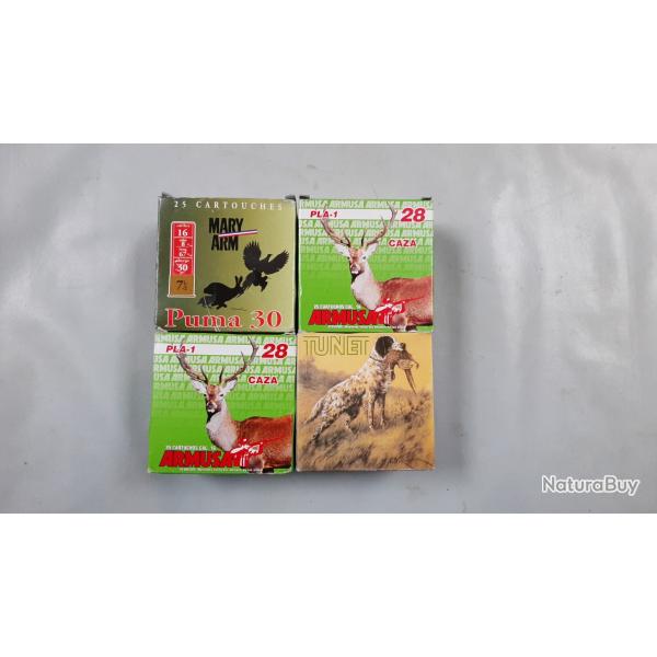 Lot de 86 cartouches plomb n�6-7-7 1/2-9 BJ