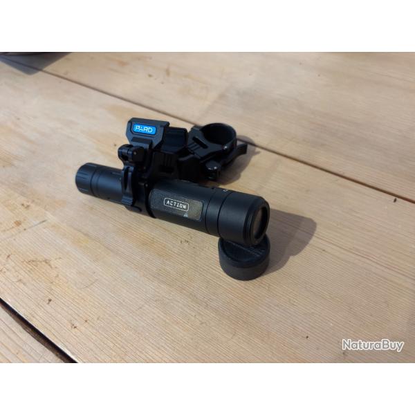 Cam�ra PARD Action 4K avec fixation fusil et carabine