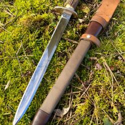 Forte dague de chasse Fran&ccedil;aise ancienne de collection circa 1890