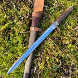 Forte dague de chasse Fran&ccedil;aise ancienne de collection circa 1890