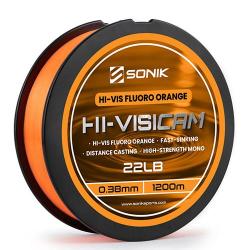Nylon Sonik Hi-Visicam Orange 1200m 0.31mm