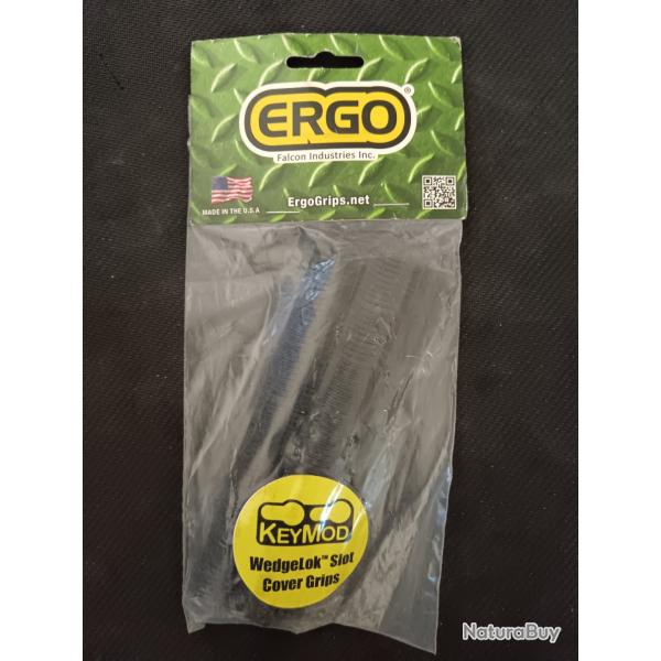 ERGO GRIPS Couvre-rail WEDGELOCK KeyMod caoutchouc noir