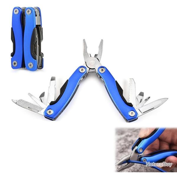 Pince multifonction 11 en 1 - Couleur bleue distinctive