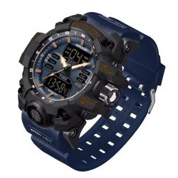 ENCHERE 1 EURO ...Montre &eacute;lectronique Sport pour hommes Coloris Bleu