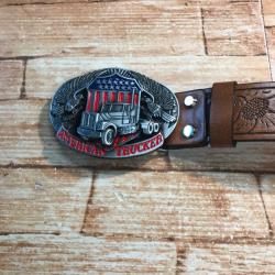 Ceinture en cuir &laquo;&nbsp;american trucker&nbsp;&raquo;