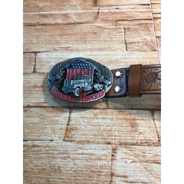 Ceinture en cuir ��american trucker��