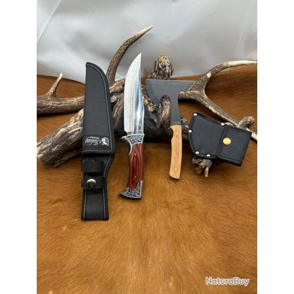 Set de Couteau + Petite hachette ''Columbia'' Offerte ref N.Scb10