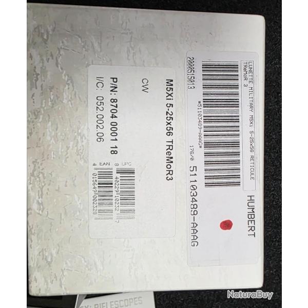 Lunette Steiner Military M5xi 5-25x56 - Reticule TReMoR 3 -