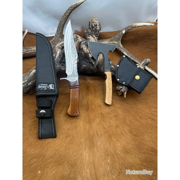 Set de Couteau + Petite hachette ''Columbia'' Offerte ref N.Scb11