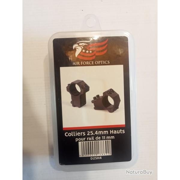 Collier AIR FORCE OPTICS 25.4mm Hauts pour rail de 11mm