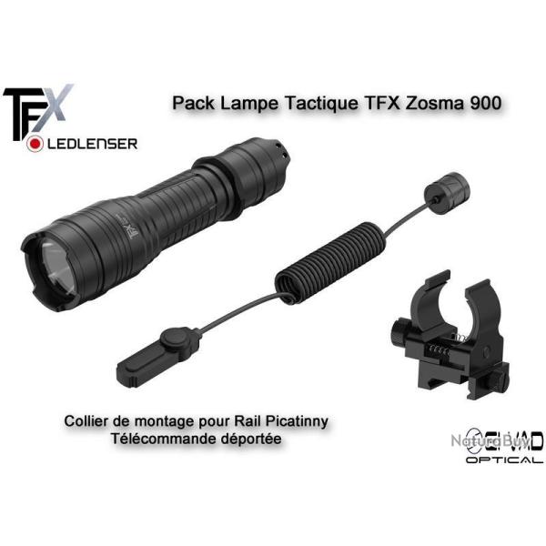 PACK Lampe Tactique TFX Ledlenser ZOSMA 900 rechargeable