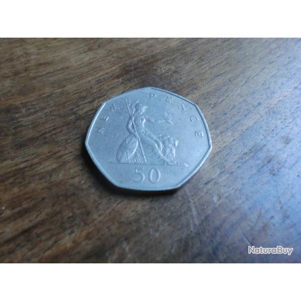 monnaie �lisabeth II 50 pence   1969