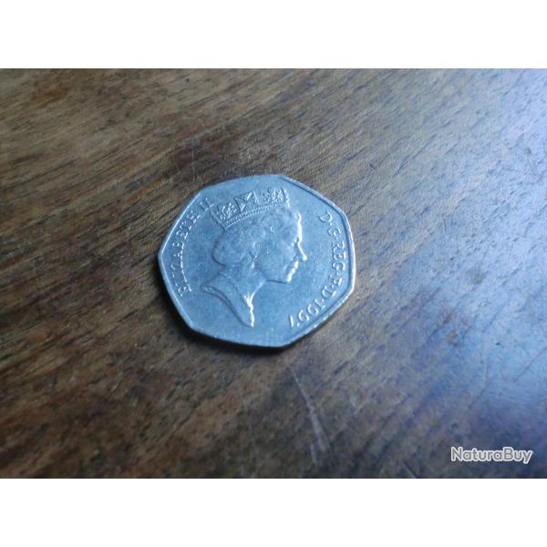 monnaie �lisabeth II  fifty  pence   1997