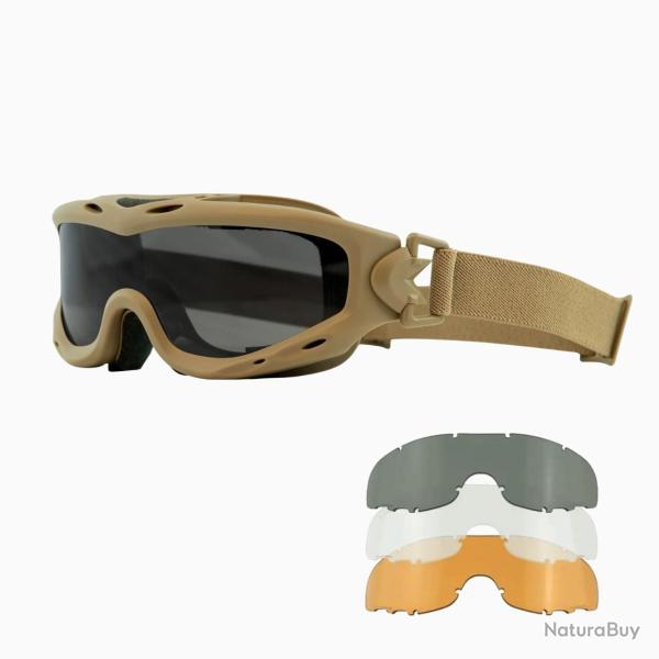 Masque SPEAR Tan Gris Fum� / Transparent / Light Rust